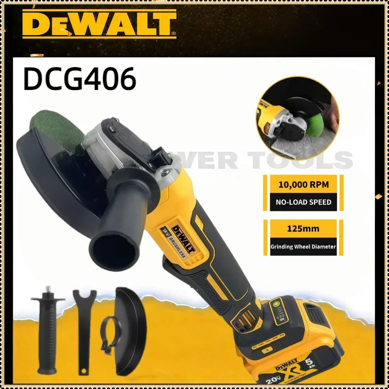 Brushless Angle Grinder Battery Powered - Dewalt DCG406 – akumulatorowa szlifierka kątowa