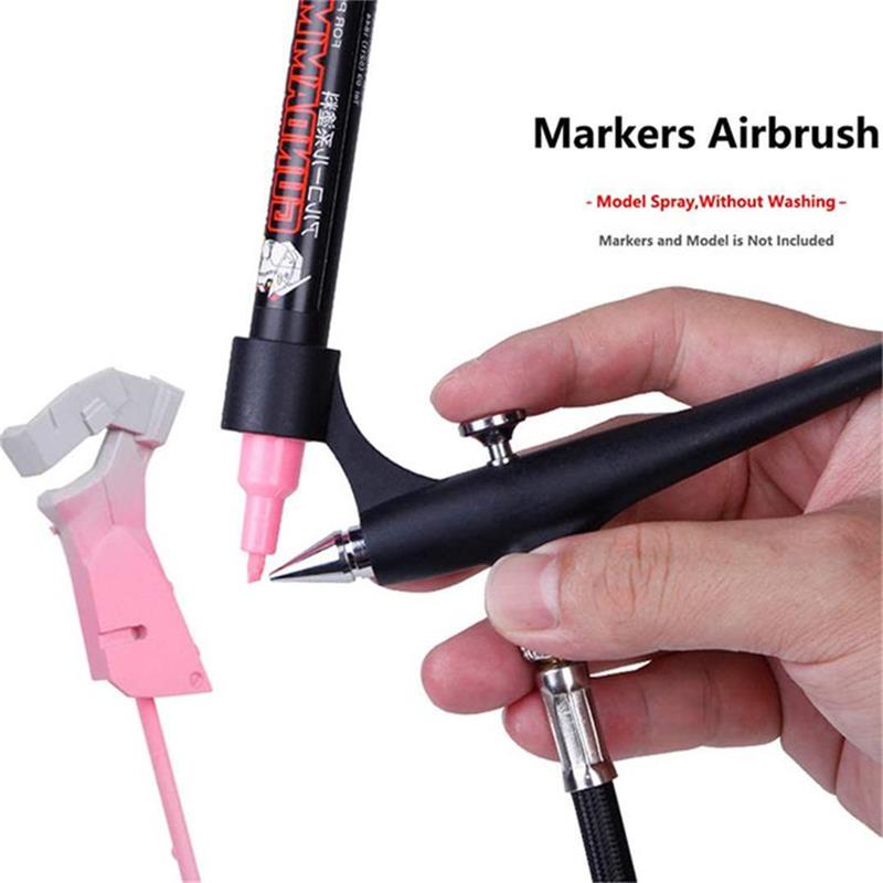 Airbrush Kit With Mini Compressor - Mały aerograf do lekkiego pisaka Przenośny