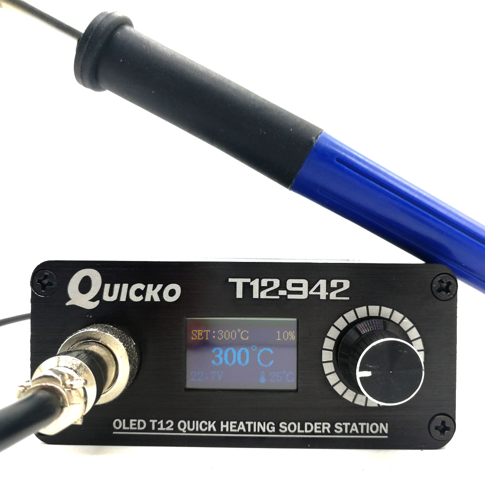 Digital Soldering Station T12 - QUICKO MINI T12 STC OLED cyfrowa