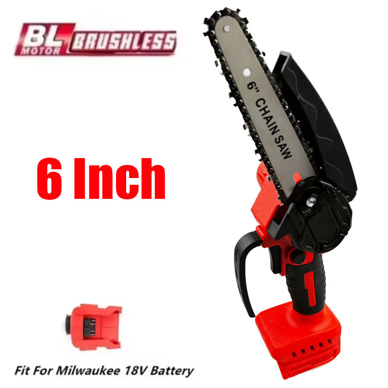 Mini Electric Chainsaw 6 Inch - Pasuje do akumulatorowej piły łańcuchowej Milwaukee