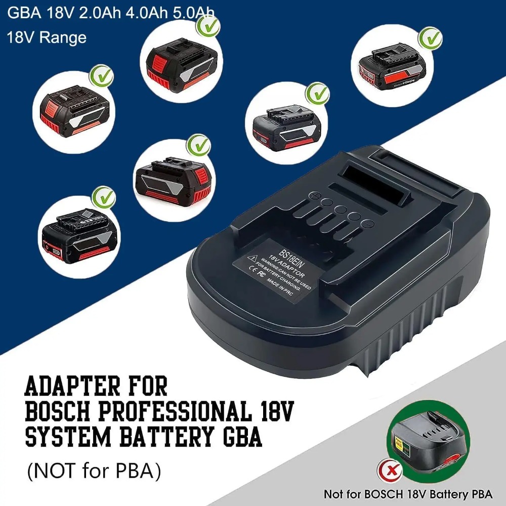 Brushless Cordless Electric Drill 18V - Adapter baterii BS18EIN do akumulatorów Bosch