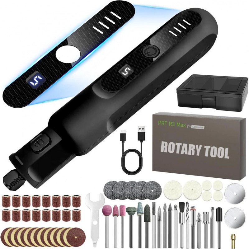 Cordless Rotary Tool Kit Accessories - Zestaw mini narzędzi obrotowych bezprzewodowych 3.7V