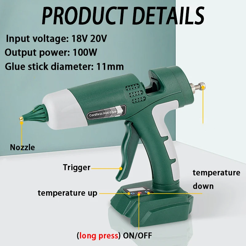 Pistolet do kleju na gorąco 10 – Hot Melt Glue Gun Cordless recenzja i cena