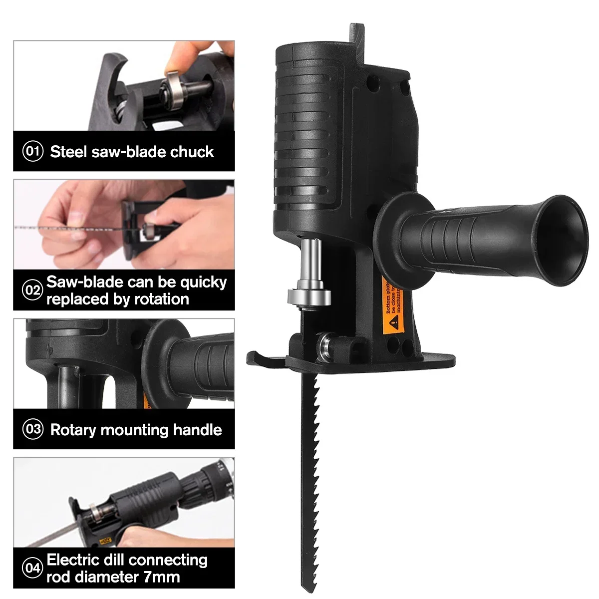 Adapter do piły szablastej do  – Reciprocating Saw Attachment Drill recenzja i cena