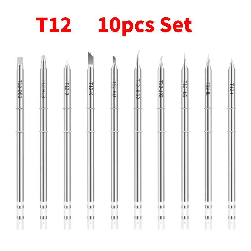 10 szt. Zestaw końcówek do lut – Digital Soldering Station T12 recenzja i cena