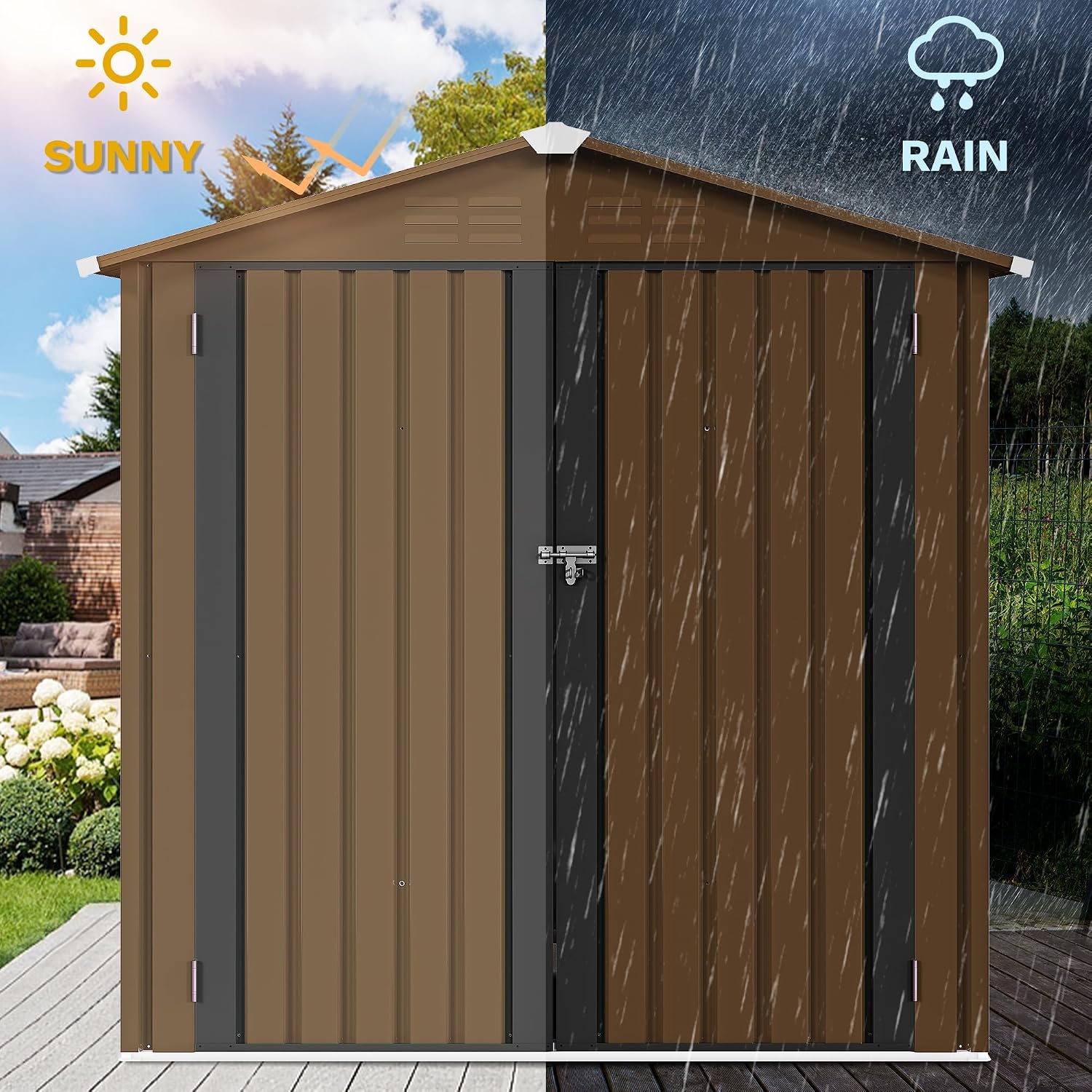 Metalowy schowek ogrodowy 6x4  – Garden Tools recenzja i cena