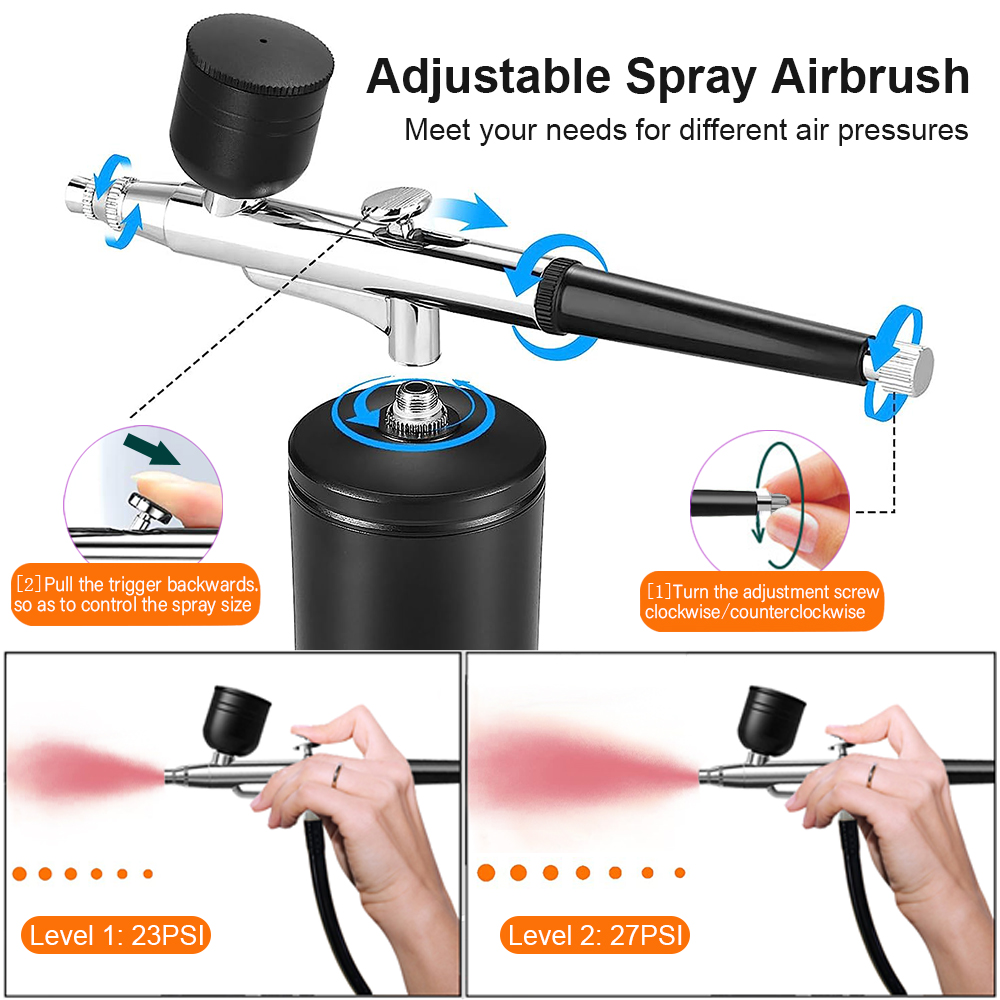 Malowanie aerografem Aerograf  – Airbrush Kit With Mini Compressor recenzja i cena