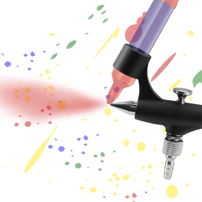 Mały aerograf do lekkiego pisa – Airbrush Kit With Mini Compressor recenzja i cena