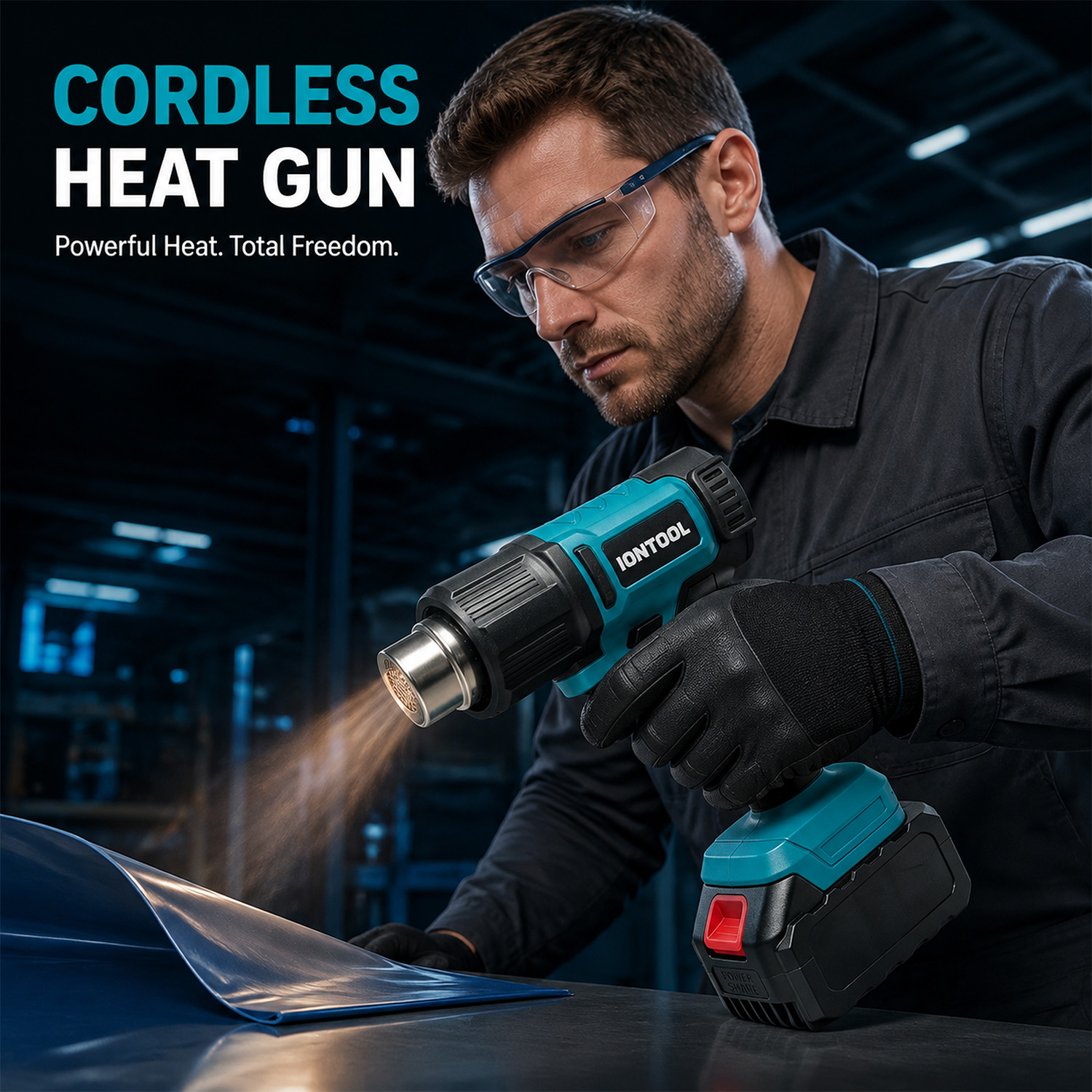 IONTOOL 550 ℃   Bezprzewodowa  – Cordless Heat Gun For Shrink Tubing recenzja i cena