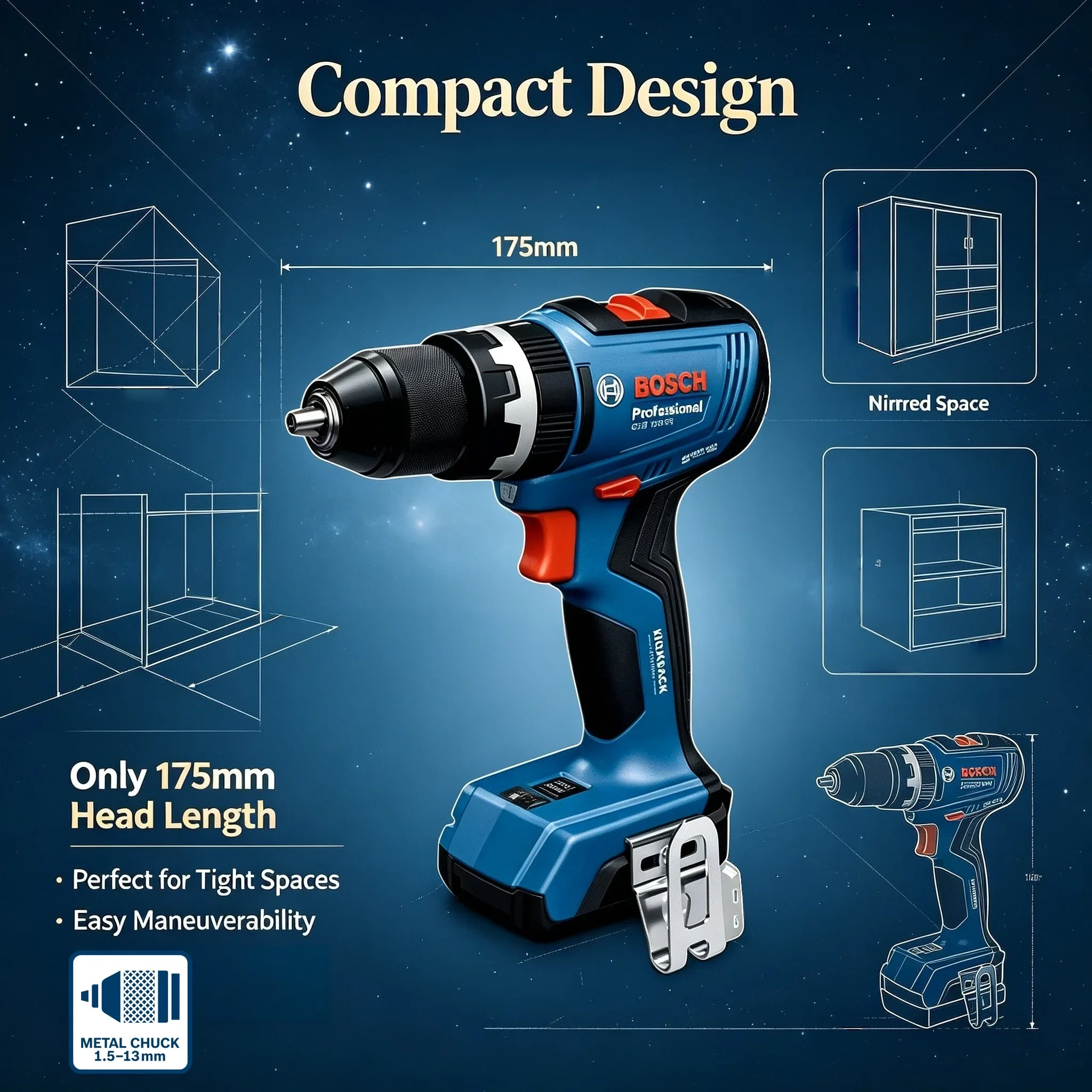 BOSCH GSB 18V-65 Bezszczotkowy – Brushless Cordless Electric Drill 18V recenzja i cena