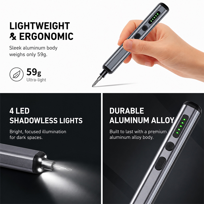Zestaw Precyzyjnych Wkrętaków  – Electric Screwdriver Rechargeable Usb recenzja i cena