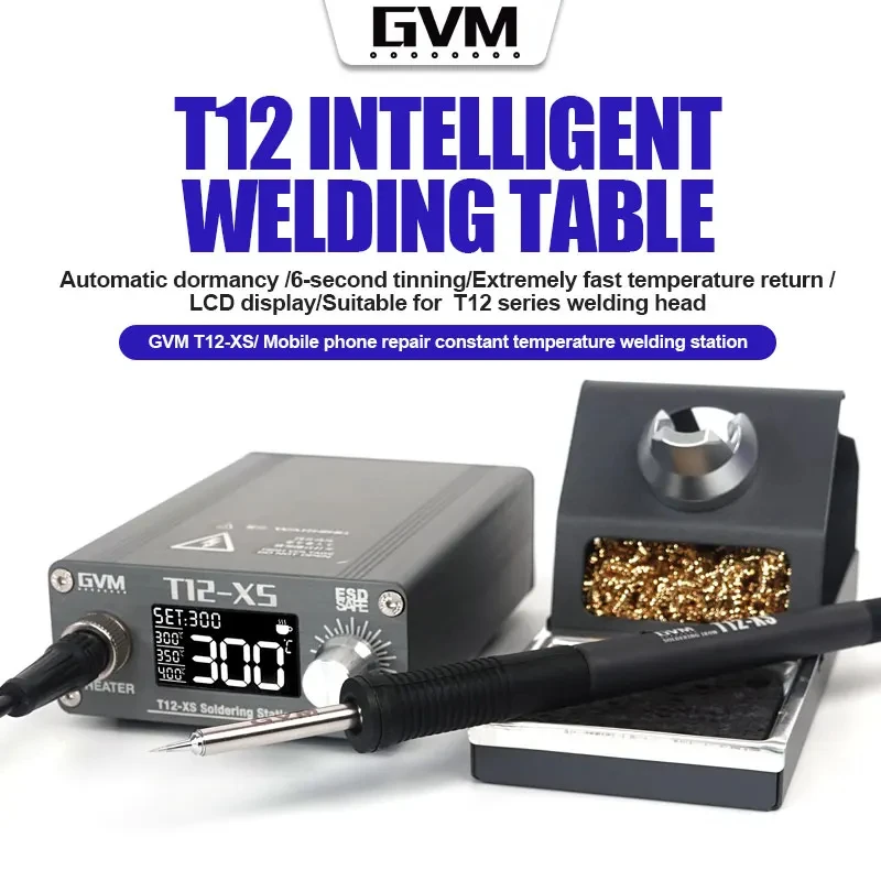 Stacja lutownicza GVM T12-XS z – Digital Soldering Station T12 recenzja i cena