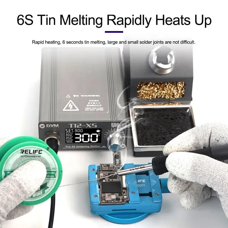 Stacja lutownicza GVM T12-XS z – Digital Soldering Station T12 recenzja i cena