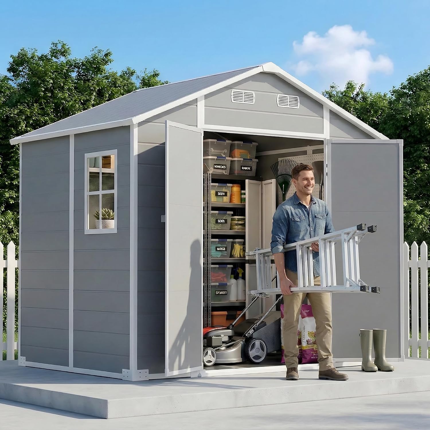 Szopa ogrodowa 8×6 stóp z podł – Garden Tools recenzja i cena