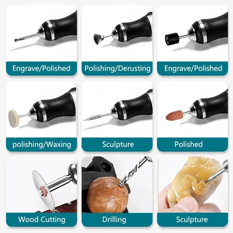 Elektryczny długopis do grawer – Cordless Rotary Tool Kit Accessories recenzja i cena