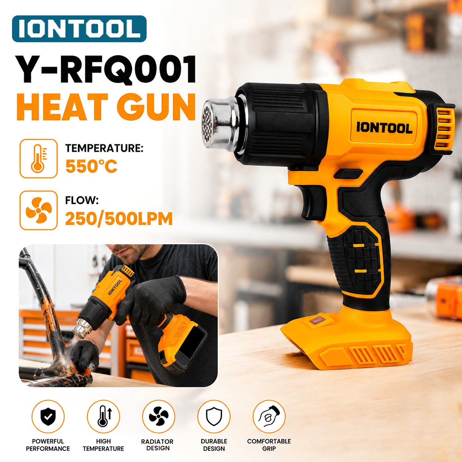 Bezprzewodowa opalarka IONTOOL – Cordless Heat Gun For Shrink Tubing recenzja i cena